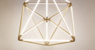 Futuristic Geometric LED Light Structure | Geometric lighting .