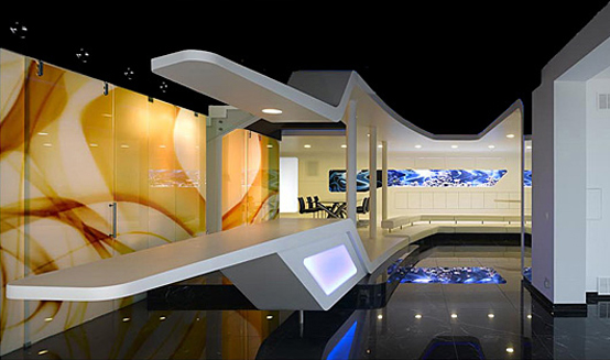 Futuristic Interior of IT Entrepreneur's Home - Villa F by Najjar .
