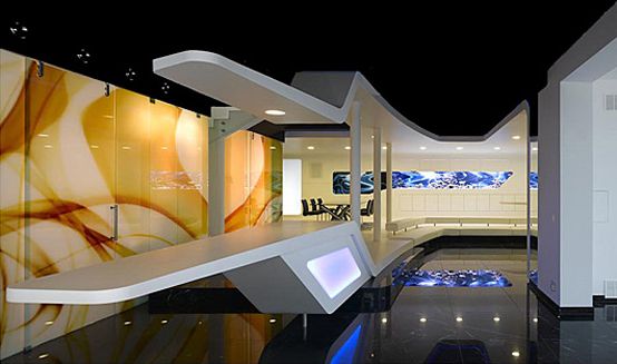 Futuristic Interior Of It Entrepreneurs Home Villa F by Najjar Najjar