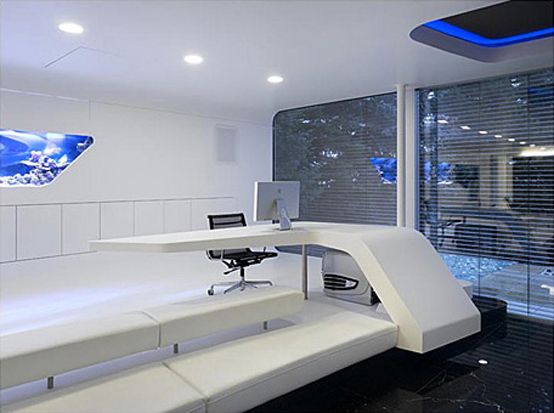 Futuristic Interior of IT Entrepreneurs Home - Villa F by Najjar .