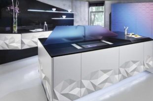 Futuristic Kitchen Design Inspired By Origami | Minimalist kitchen .