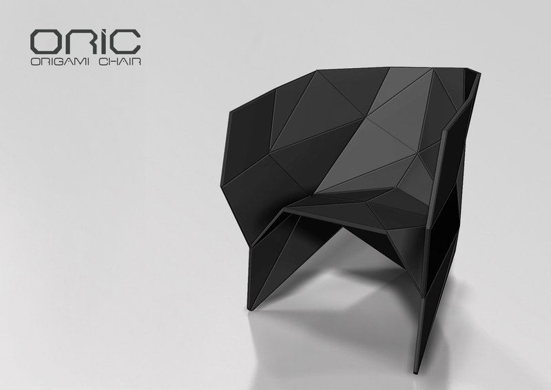 Modern Chair Inspired by Polyhedron Origami – ORIC Chair - The .
