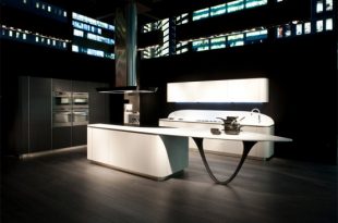Futuristic Kitchen Design with Round Corners - Ola 20 by Snaidero .