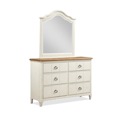 Panama Jack Millbrook 6 Drawer Double Dresser with Mirror | Wayfa