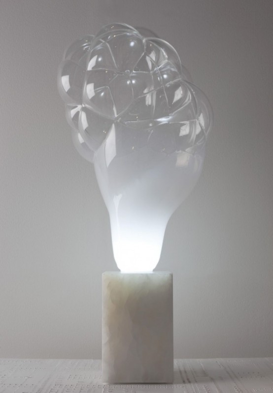 Glass Orb Lamp Inspired By Gas Explosion - DigsDi