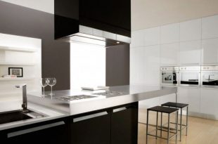 Glossy Black And White Kitchen - Diana By Futura Cucine | Design .