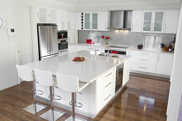 Glossy White Kitchen Design Trend - DigsDi