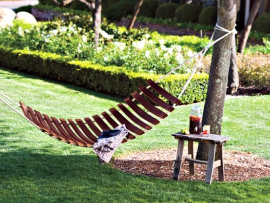 Hammock, Table And Swing Made Of Old Wine Barrels - DigsDi