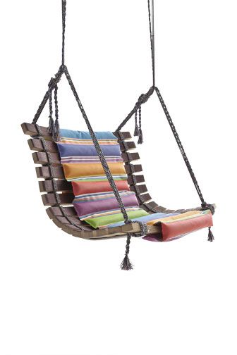Missoni swing made from reclaimed barrel wood . . New Products .