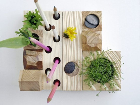 Hand-Made Zen Organizers Of Wood For Your Working Place - DigsDi