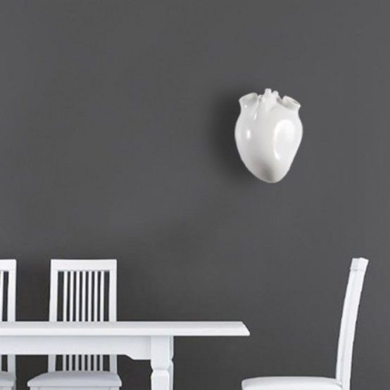 Heart Inspired Ceramic Wall Lamp | Ceramic wall lights, Wall, Wall .