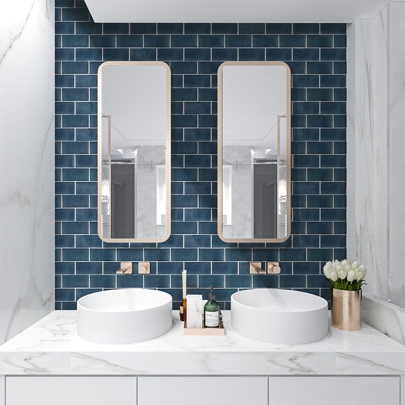 Travel Back in Time with these Deco Bathroom Tiles | Marble .