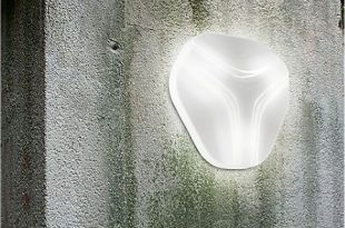 Hexagonal White Wall Lamp - ITRE Trex Wall Sconce by Karim Rashid .