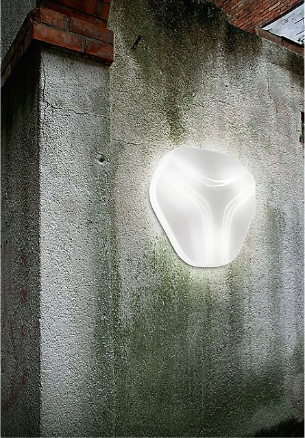 Hexagonal White Wall Lamp Itre Trex Wall Sconce by Karim Rashid