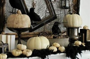 70 Ideas For Elegant Black And White Halloween Decor - DigsDi