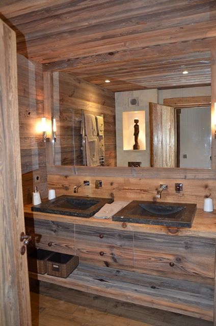 41 Impressive Chalet Bathroom Décor Ideas - DigsDigs | Rustic .