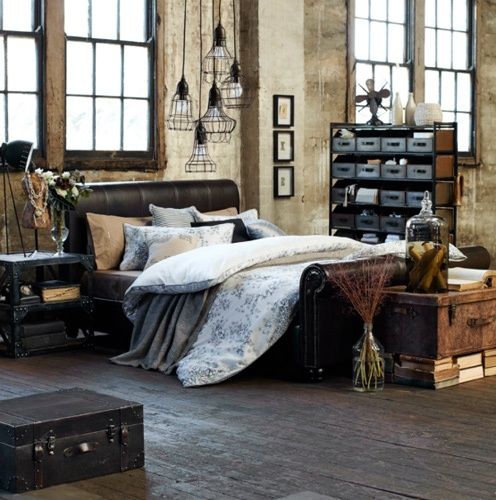 25 Best Industrial Bedroom Design Ide
