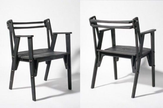Industrial Chair Collection Made Without Glue Or Screws .