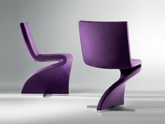 Innovative Shaped Chair With Seductive Look Twist by Sandler