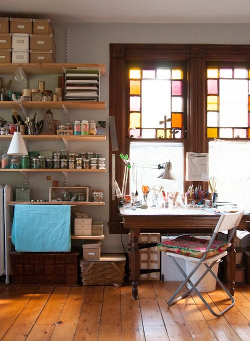 Studio space for writers, artists, crafters, creatives. #studio .