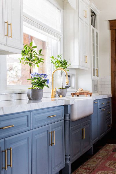 Pretty Powder Blue | Modern kitchen remodel, Mid century modern .