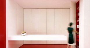 Kitchen With Folding Panels To Transform The Space - DigsDi