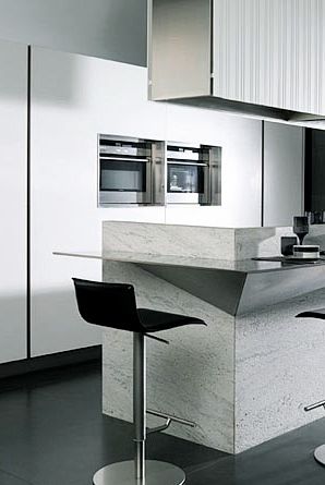 Kitchen with Fronts Made of Corian - G975 from Gamadecor | Diseño .