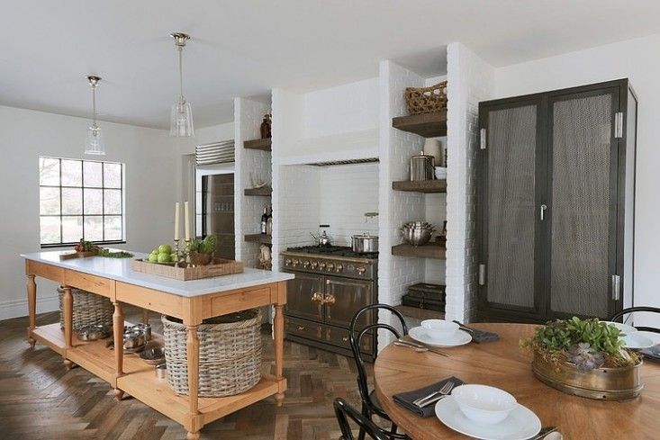 Large Eat-In Kitchen With Classic French Range And Industrial .