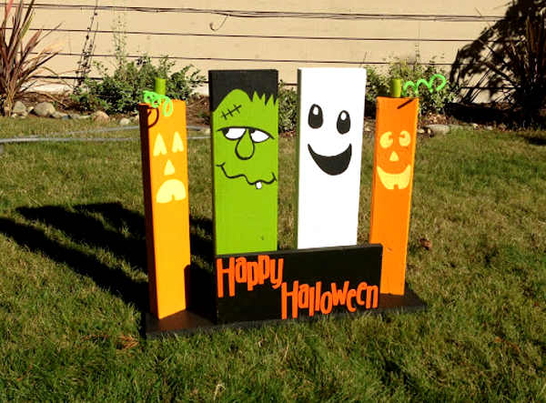 Last Minute Halloween Crafts! | Pallet halloween, Pallet halloween .