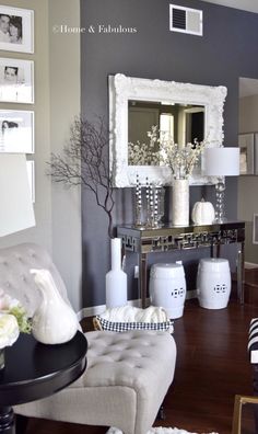 62 Best Gray accent wall images | Home, Interior, Grey accent wa