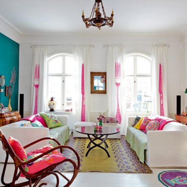 Light House With Colorful Interior And Bright Furniture | Living .