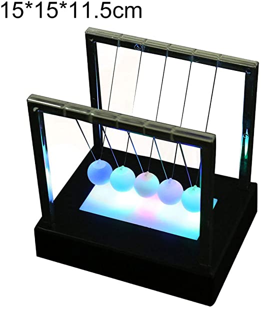 Amazon.com: lightclub LED Luminous Light Newton Cradle Pendulum .