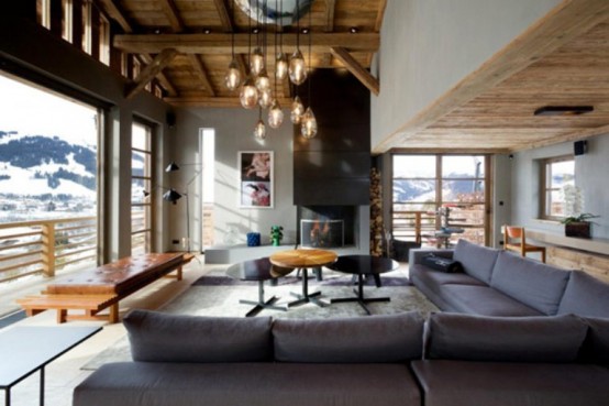 Luxurious Chalet Of Natural Wood In The French Alps - DigsDi