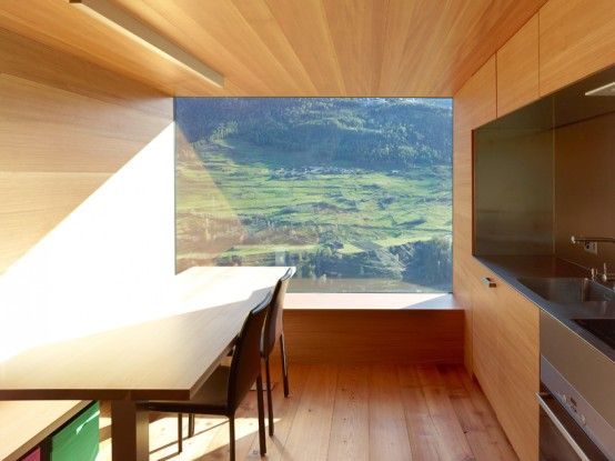 Maison Boisset With Larch Panels Interior | DigsDigs | Minimalist .