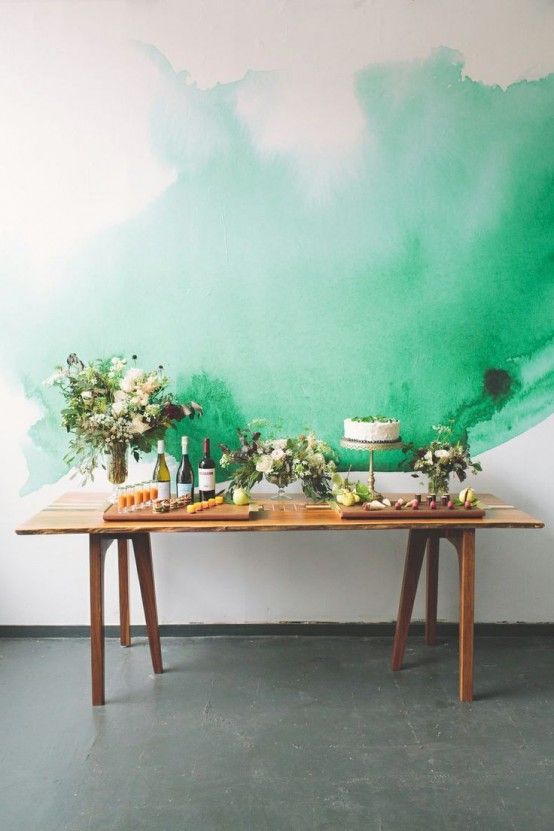 Making A Statement With Colors: 27 Watercolor Walls Ideas .