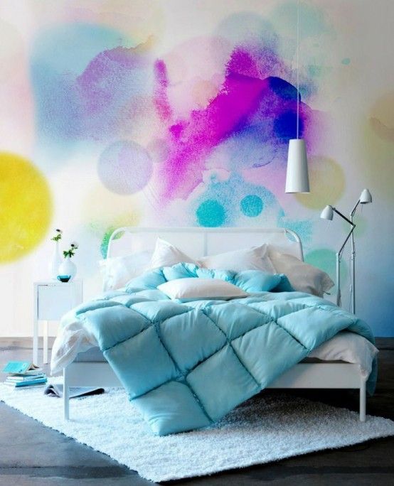 Making A Statement With Colors: 27 Watercolor Walls Ideas | Deco .
