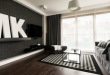 Minimalist Apartment Designed In Dark Colors And Shades - DigsDi