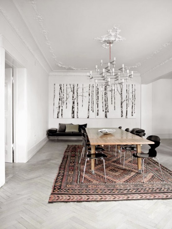 Minimalist Copenhagen Apartment For A Large Family - DigsDi