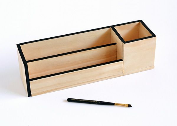Make It: Minimal Wood Desk Organizer | Desk organization diy .