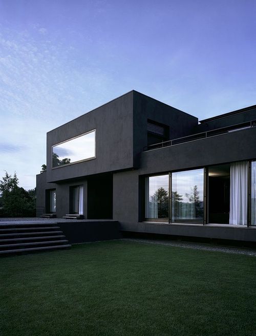 Pin by EPiC on Home | Modern architecture building, Black house .