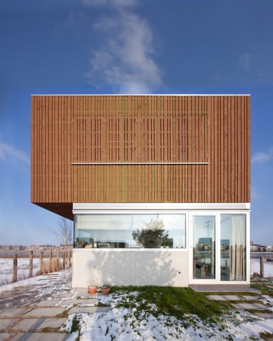 Minimalist House With Strict Geometric Shapes - DigsDi