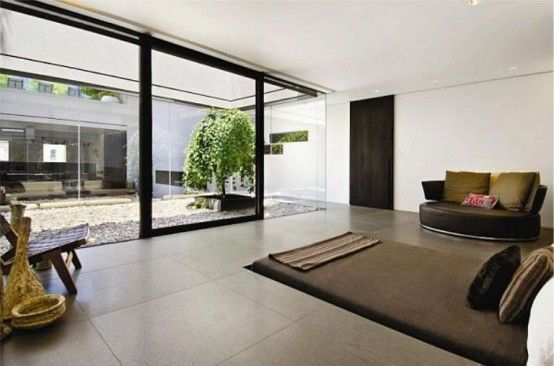 Minimalist Penthouse With Double Height Living Room | Home Decor .