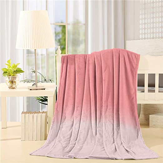 Amazon.com: Flannel Fleece Blanket Ombre Super Soft Microfiber .