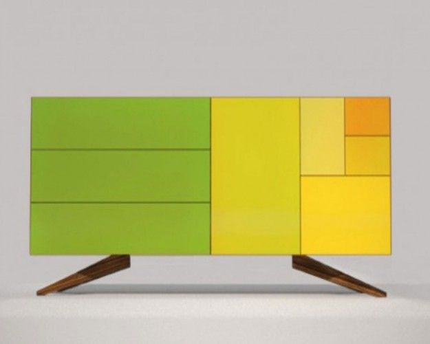 Simple Sideboard In Bright Colors Of Summ