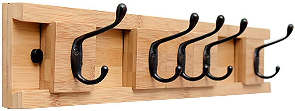Amazon.com: LIYONG Wall-Mounted Coat Rack Household Storage Rack .