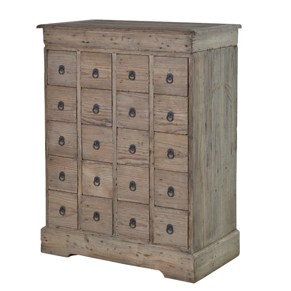 Colette Reclaimed Wood 20 Drawer Chest | Chest of drawers .