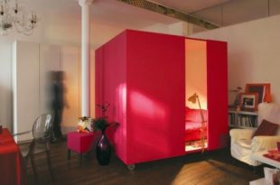 Home Model Ideas: Modern Mobile Red Cube Bedroom Design To Keep .