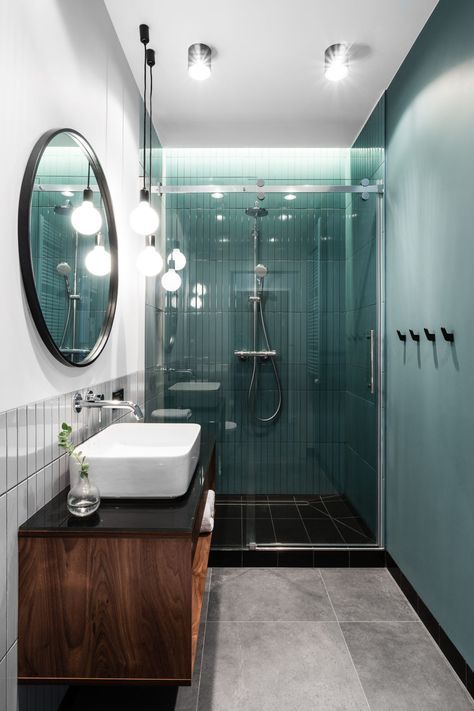 Jaglana Apartment by Raca Architekci | Bathroom interior, Bathroom .