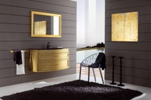 Modern and Elegant Gold Bathroom Furniture – Mignon by Eban .