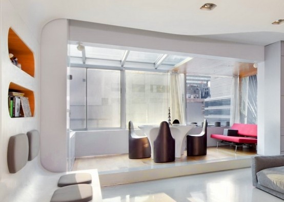 Modern And Even Futuristic Colorful Apartment On Manhattan - DigsDi